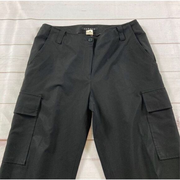 Theory Black Bootcut Cargo Trouser Pants Size 10 - Picture 11 of 13
